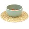 Set of 4 Decorative Round Natural Woven Handmade Rattan Placemats